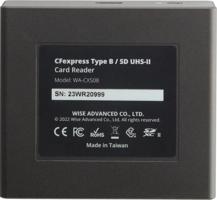 Wise Advanced WA-CXS08 CFexpress 2.0 Type B Dual-Slot-Cardreader, USB-C 3.1 [Buchse]