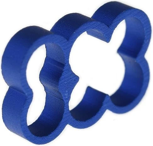 Alphacool Eiskamm Alu X6 Kabelkamm 4mm, blau, 4er-Pack
