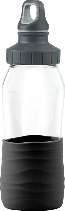 Emsa Drink2Go Glas Trinkflasche 500ml schwarz