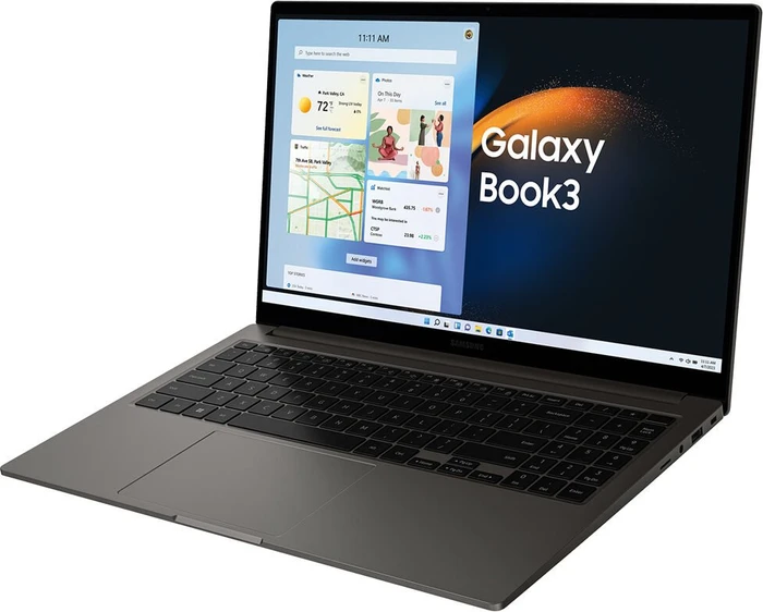 Samsung Galaxy Book3 15, Graphite, Core i5-1340P, 8GB RAM, 512GB SSD, Arc A350M Graphics, DE