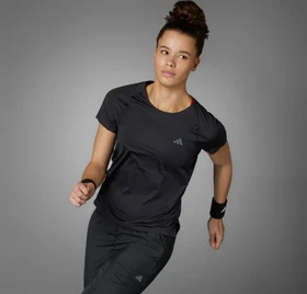 adidas Adizero Running Laufshirt kurzarm schwarz (Damen)