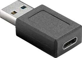 Wentronic Goobay USB-C 3.0 [Buchse] auf USB-A 3.0 [Stecker], Adapter, schwarz (45400)