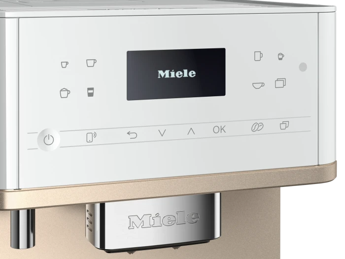 Miele CM 6360 MilkPerfection lotosweiß/clean steel metallic