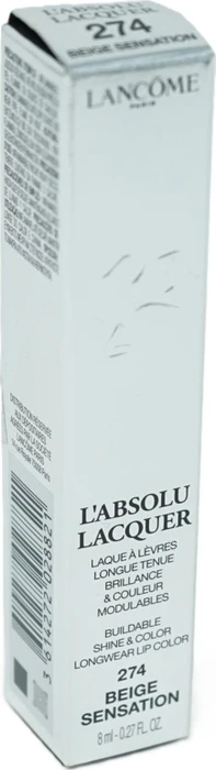 Lancôme L'Absolu Lacquer Lipgloss 274 beige sensation, 8ml
