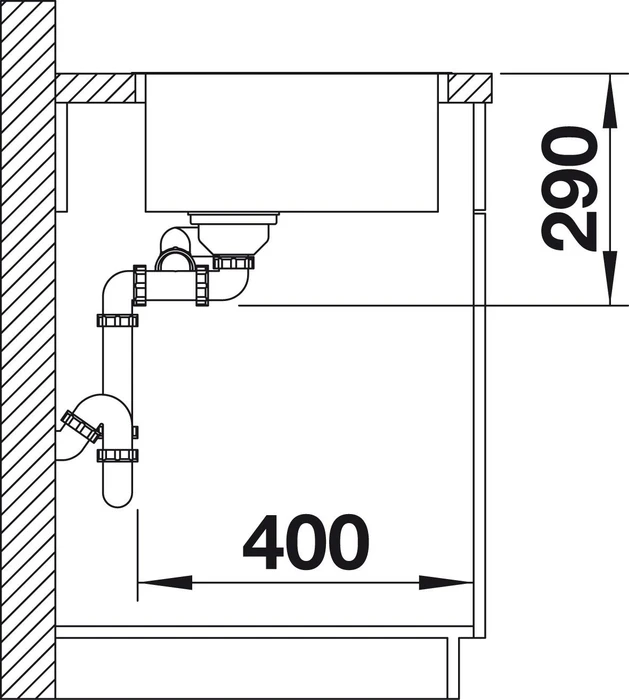 Blanco Andano 340/180-IF InFino Becken links edelstahl