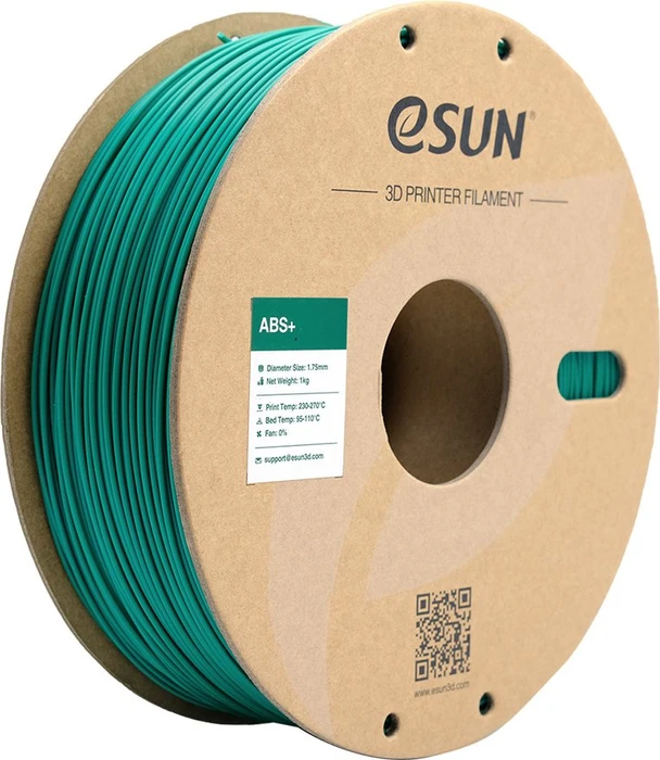 eSUN ABS+, grün, Spule, 1.75mm, 1.00kg