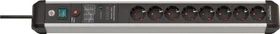 Brennenstuhl Premium-Protect-Line 60000A, 8-fach, 3m, silber/schwarz