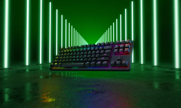 Razer Huntsman Tournament Edition, TKL, Razer Linear Optical RED, USB, EU