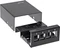 InLine RJ-45 Patchfeld-Dose Aufputz, 4x Keystone RJ-45, schwarz Vorschaubild