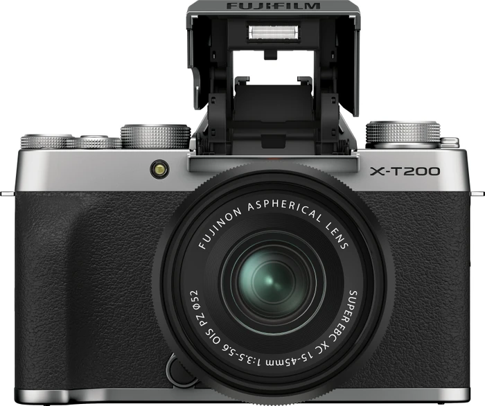 Fujifilm X-T200 silber mit Objektiv Fujinon XC 15-45mm 3.5-5.6 OIS PZ