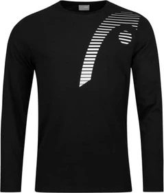 Head Club 21 Cliff LS Funktionsshirt langarm schwarz (Herren)