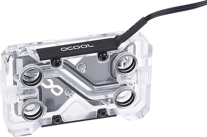 Alphacool GPX SLI Connector Dual ARGB X3 - 3-Slot, Acryl, Acetal