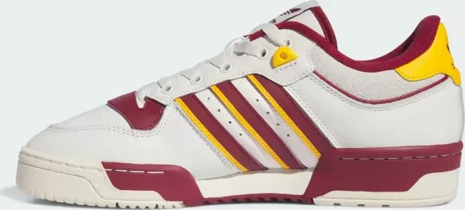 adidas Rivalry Low 86 cloud white/team coll burgundy 2/crew yellow
