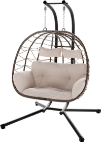 Juskys Aria Doppelhängesessel beige