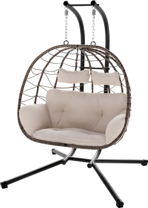 Juskys Aria Doppelhängesessel beige