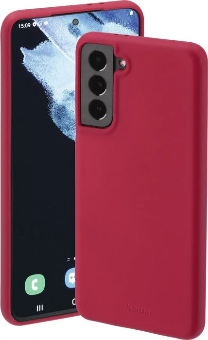 Hama Cover Finest Feel für Samsung Galaxy S21 rot