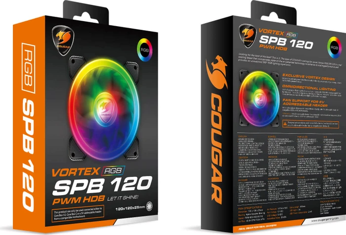 Cougar Vortex RGB SPB 120 PWM HDB, 120mm