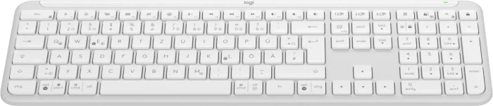 Logitech K950 Signature Slim, Off-White, Logi Bolt, USB/Bluetooth, DE