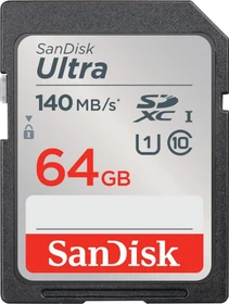 SanDisk Ultra R140 64GB, UHS-I U1, Class 10
