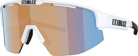 Bliz Matrix matte white/coral-orange mirror blue