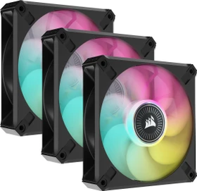 Corsair ML Series iCUE ML120 RGB Elite Triple Fan Kit, schwarz, LED-Steuerung, 120mm, 3er-Pack