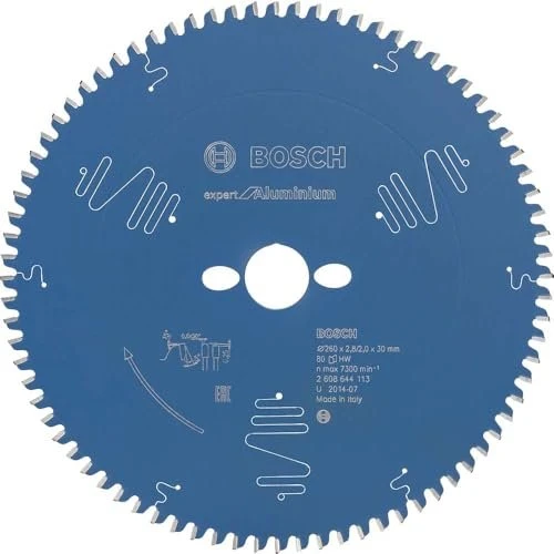 Bosch Professional Expert for Aluminium Kreissägeblatt 80Z, 260x2x30mm, 1 Stück