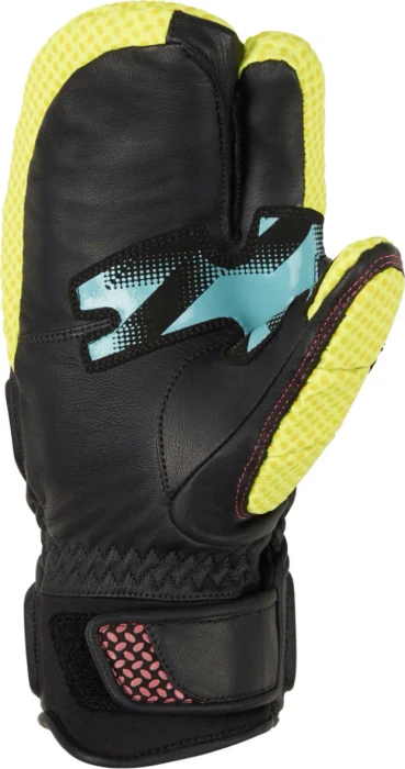 Ziener Gatos-Z PR Lobster Skihandschuhe black/poison yellow