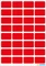 Herma Vielzwecketiketten, 12x18mm, rot, 7 Blatt (224 Etiketten) Vorschaubild