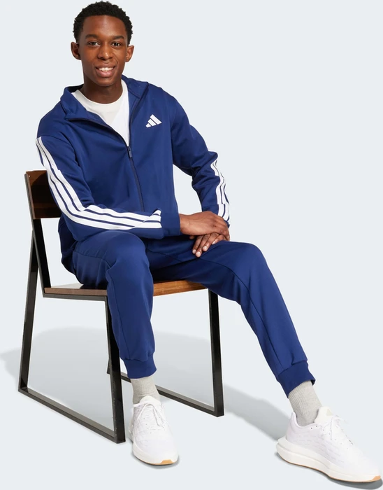 adidas Sportswear Basic 3-Streifen Trainingsanzug dark blue (Herren)