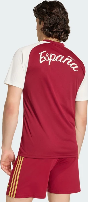 adidas FIFA WM 2026 Spanien Auswärts Aufwärmtrikot kurzarm team coll burgundy 2 (Herren)