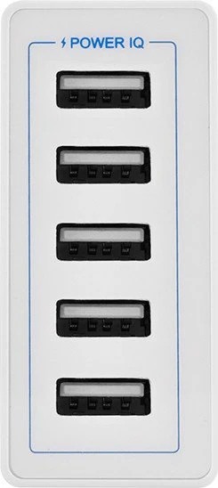 SilverStone UC01 USB-Ladestation 5-fach 8A weiß