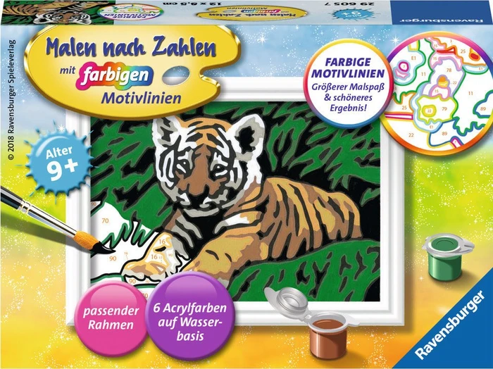 Ravensburger Malen nach Zahlen Süßer Tiger
