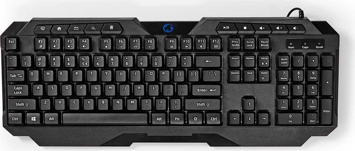 Nedis Gaming Tastatur, LEDs RGB, schwarz, USB, US