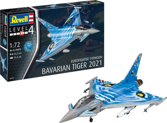 Revell Model Set Eurofighter Typhoon Bavarian Tiger 2021