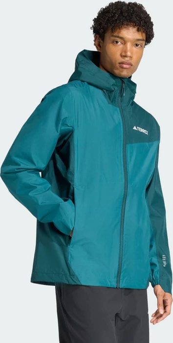 adidas Terrex Multi 2.5L Rain.RDY Funktionsjacke mystery green/aurora ivy (Herren)