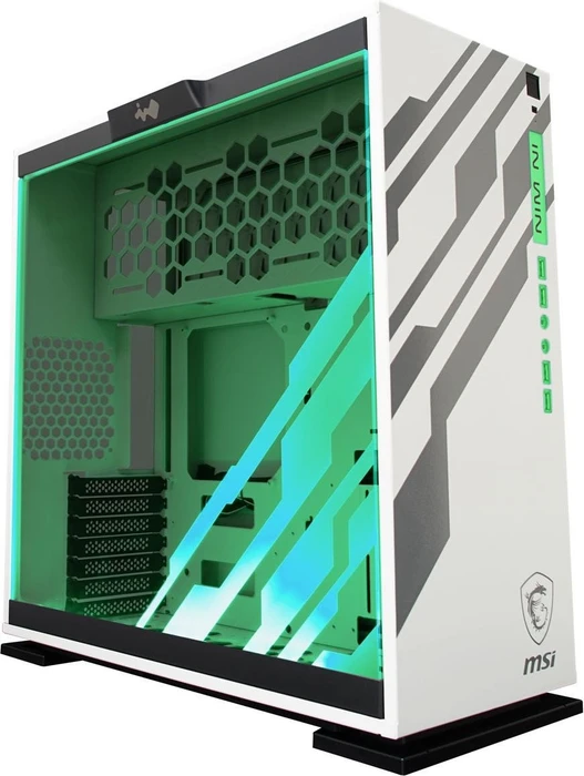 In Win 303 MSI Dragon Edition, weiß, Glasfenster