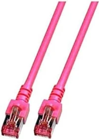 EFB Elektronik Patchkabel, Cat6, S/FTP, RJ-45/RJ-45, 1m, rosa