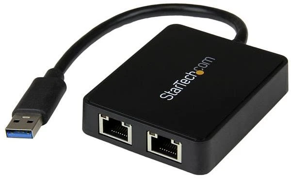 StarTech LAN-Adapter, 2x RJ-45, USB-A 3.0 [Stecker]