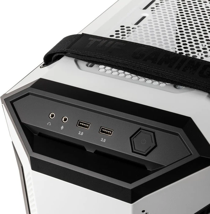 ASUS TUF Gaming GT501 White Edition, weiß, Glasfenster