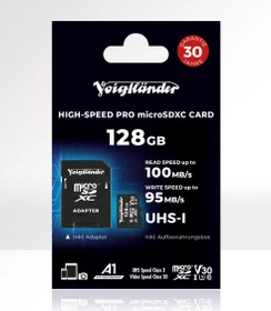Voigtländer High-Speed PRO R100/W95 128GB Kit, UHS-I U3, Class 10