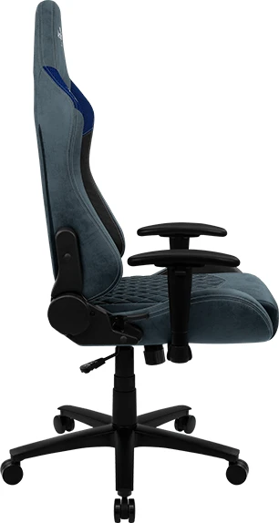 AeroCool Duke AeroSuede Gamingstuhl, blau/schwarz