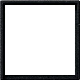 Gira Adapterrahmen mit quadratischem Ausschnitt 50x50mm, schwarz matt