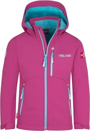 Trollkids Balestrand Funktionsjacke bright berry/madeira blue/lagoon blue (Junior)
