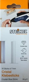 Steinel Cristal Heißklebepatronen transparent, 7x150mm, 16 Stück