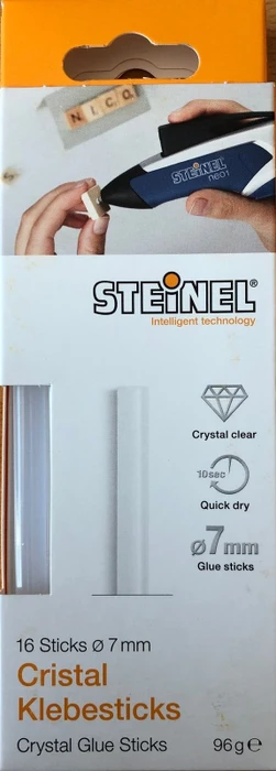 Steinel Cristal Heißklebepatronen transparent, 7x150mm, 16 Stück