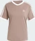 adidas 3-Streifen T-Shirt kurzarm trace brown (Damen) Vorschaubild