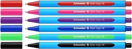 Schneider Slider Edge Pastell XB Kugelschreiber sortiert, 6er-Set, Etui