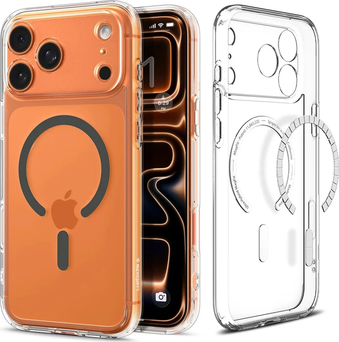 Spigen Ultra Hybrid (MagFit) für Apple iPhone 17 Pro Max clear graphite