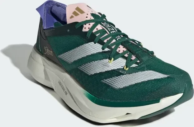 adidas Adizero Adios Pro 3 collegiate green/cloud white/sandy pink (Damen)
