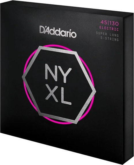 D'Addario NYXL 5-String Bass Regular Light, Super Long Scale